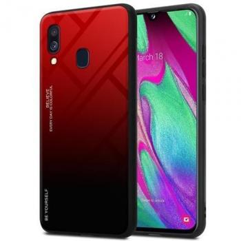 Protection de Smartphone Galaxy A40 Cadorabo – Rouge Nocturne, Noir Profond – Design Élégant