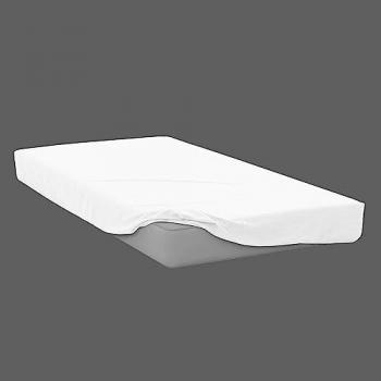 Drap Housse Bébé 60x120 cm Coton 57 Fils Blanc