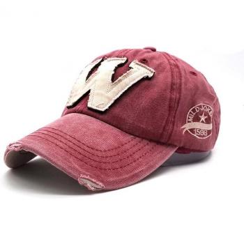 W Letter Cotton Baseball Cap