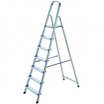 Scala Antiscivolo Pieghevole 7 Gradini in Alluminio Max 150kg