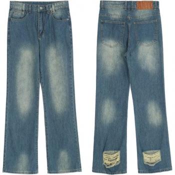 Pantalones vaqueros informales estilo Hip Hop azul 2022