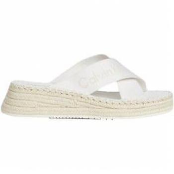 Sandalia de Cuña Blanca CK Jeans para Mujer