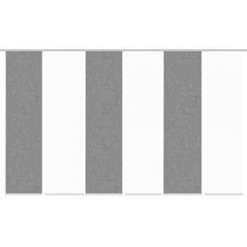Home WOHNIDEEN PIVE 6‑er Gardinenpanel-Set – silberfarben, Digidruck