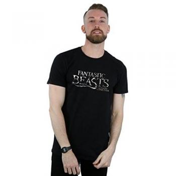 Men's Fantastic Beasts Text Logo Tee L