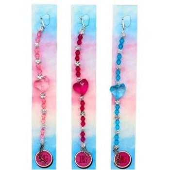 Bracelet Coeur Perlé 18 cm