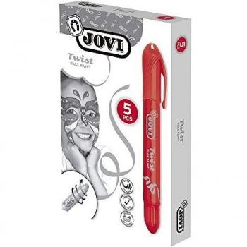 Barra de Maquillaje Jovi Twist Make-Up Rojo Caja de 5 Unidades