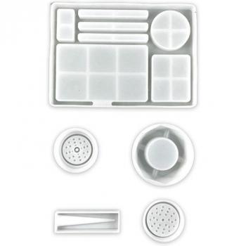 Juego de molinillo de especias con bandeja rodante