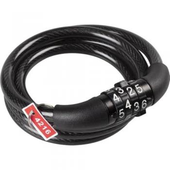 Antifurto Cavo A Spirale Per Bici 0,8x100cm Con Combinazione Standard