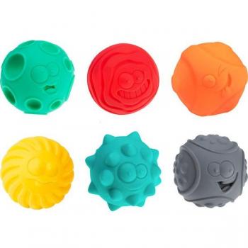 Colored Sensory Ball Faces – 6 Pieces (Tullo)