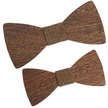 Duo Noeuds Papillon Tony & Paul – Mariage de Style Marron – Homme