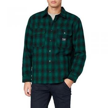 Chemise Overshirt Lee Workwear, Vert (Agate Green NB), X-Large Homme