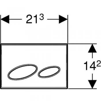 KAPPA20 115.228.46.1 Dual Flush Plate