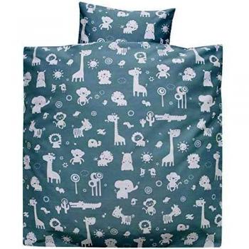 Set Biancheria Animale Blu 80×80
