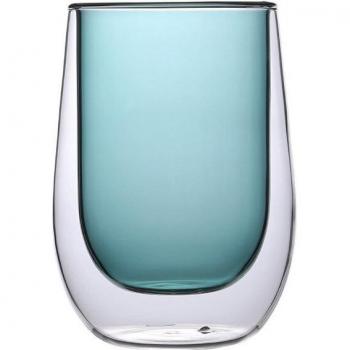 Double Glass Milk Mug