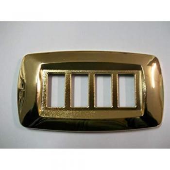 Placca Master per 4 Posti in Ottone Codice MD214