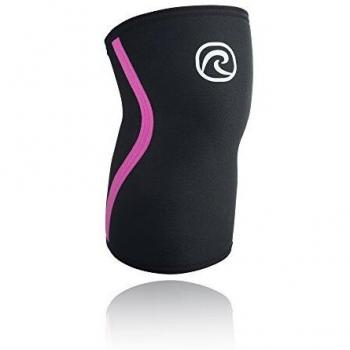 Rehband Rx 7 mm Kniekompression – Schwarz/Pink – S