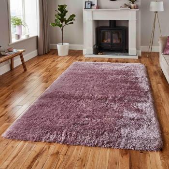Lilac Shaggy Area Rug