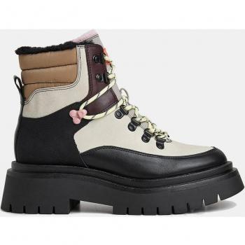 Botines Pepe Jeans Queen Funny de mujer con forro interior de pelo y suela de volumen en color blanco