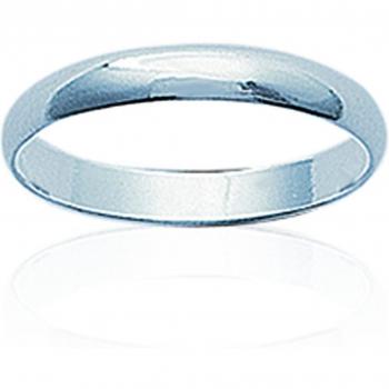 Alliance 3mm Argento Demi-Jonc 68