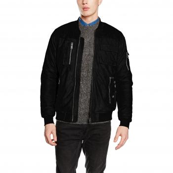 Schwarze Kombers Herrenjacke Black Kavivar, M