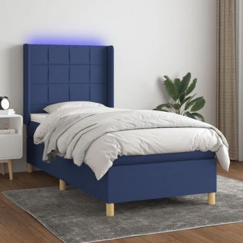 VidaXL Stilvolles Boxspringbett mit Matratze und LED-Licht 80x200 cm