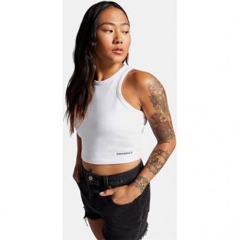 Top di Cotone Bianco Donna S