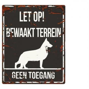Waarschuwingsbord voor Honden