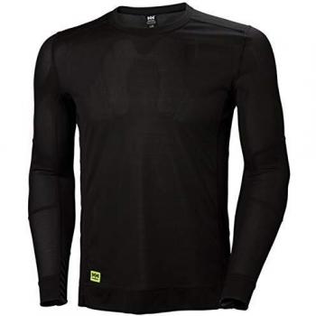 Helly Hansen Workwear Lifa Men's Black Base Layer Crewneck Shirt