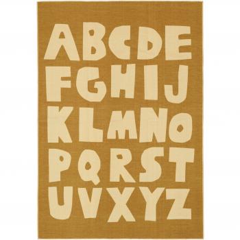 RugVista Tappeto Alphabet 160x230 Giallo Chiaro