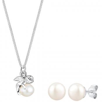 Elli Elegantes Engel‑Set aus 925 Silber und Süßwasserperlen (59,99 €)