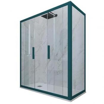 Mampara de Ducha 70x140 cm Glam Duo Verde Night Watch