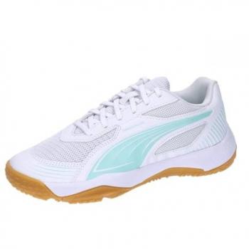 PUMA Scarpe sportive per ragazzi Solarflash III Bianco/Verde 38