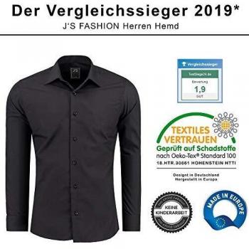 J'S FASHION Slim Fit Langarm – Ecru 3XL, EU S–6XL