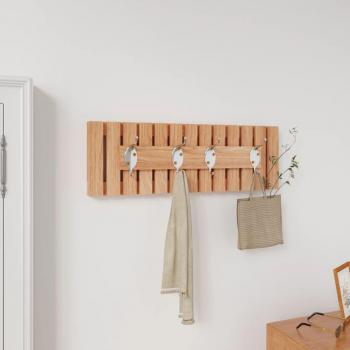 Cintre murien massif en noyer Vidaxl 42 × 8,5 × 14 cm