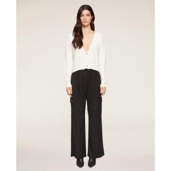 Motivi Pantalón Cargo Ancho para Mujer con Pinzas