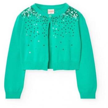 Boboli Chaqueta de Punto Decorada – Cierre de Botón, Niña