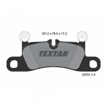 Plaquettes de frein TEXTAR 2472101, frein à disque, arrière