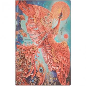 Firebird Birds of Happiness Maxi 12month Horizontal Softcover Flexi Dayplanner 2025 Elastic Band Closure by Paperblanks