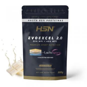 Proteína Whey HSN Evoexcel 2.0 Chocolate Blanco 500 g