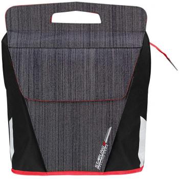 Starling 50FB Oval Cargo Bag for Bicycles – Black Anthracite Red
