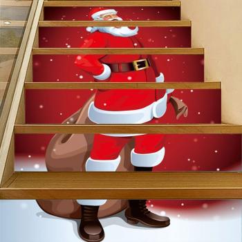 DIY Weihnachtsdeko Treppenaufkleber