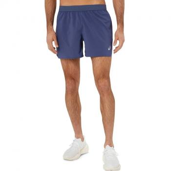 Pantaloni Corti Asics Road 5 Uomo Blu Scuro XXL