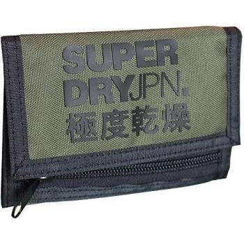 One‑Size Green Trifold Wallet – Superdry