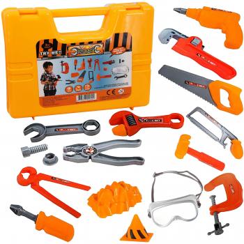 Tiny Tech Toolbox: 18‑Piece Plastic Construction Playset