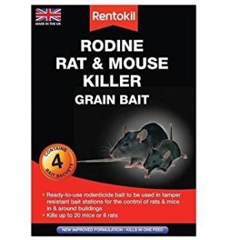 Rentokil Rodine Rat & Mouse Killer Grain Bait 4 Sachet