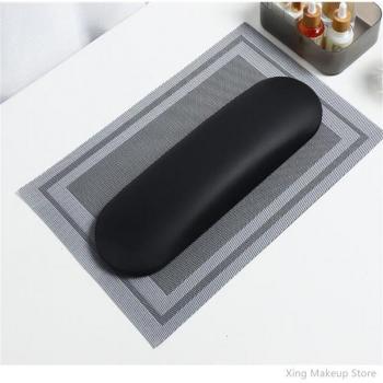 Soporte de descanso para manos de PU, almohada lavable para manicura