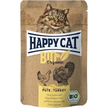 Happy Cat Bio Katzennassfutter mit Bio-Hühnchen und Bio-Pute 85g