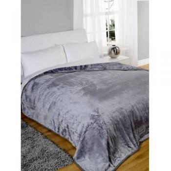 Mink Faux Fur Fleece Bedspread