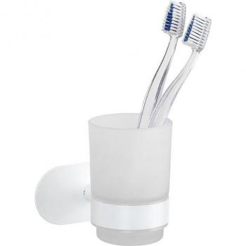 WENKO Zahnputzbecher »Turbo-Loc® Uno Orea«, edelstahlfarben
