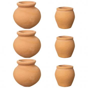 Ensemble de 6 pots en terre cuite